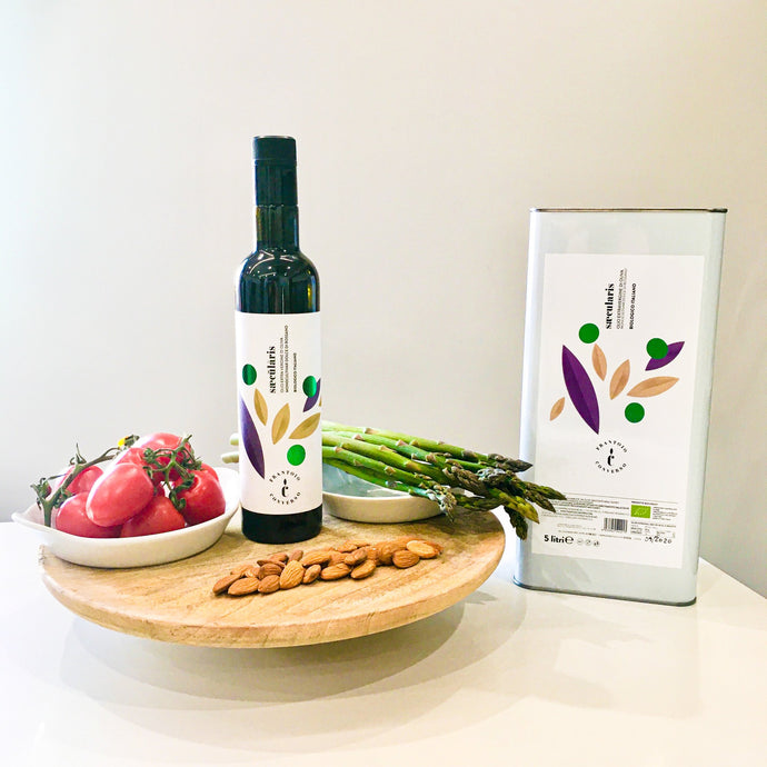 Extra Virgin Olive Oil Dolce di Rossano and Mediterranean food